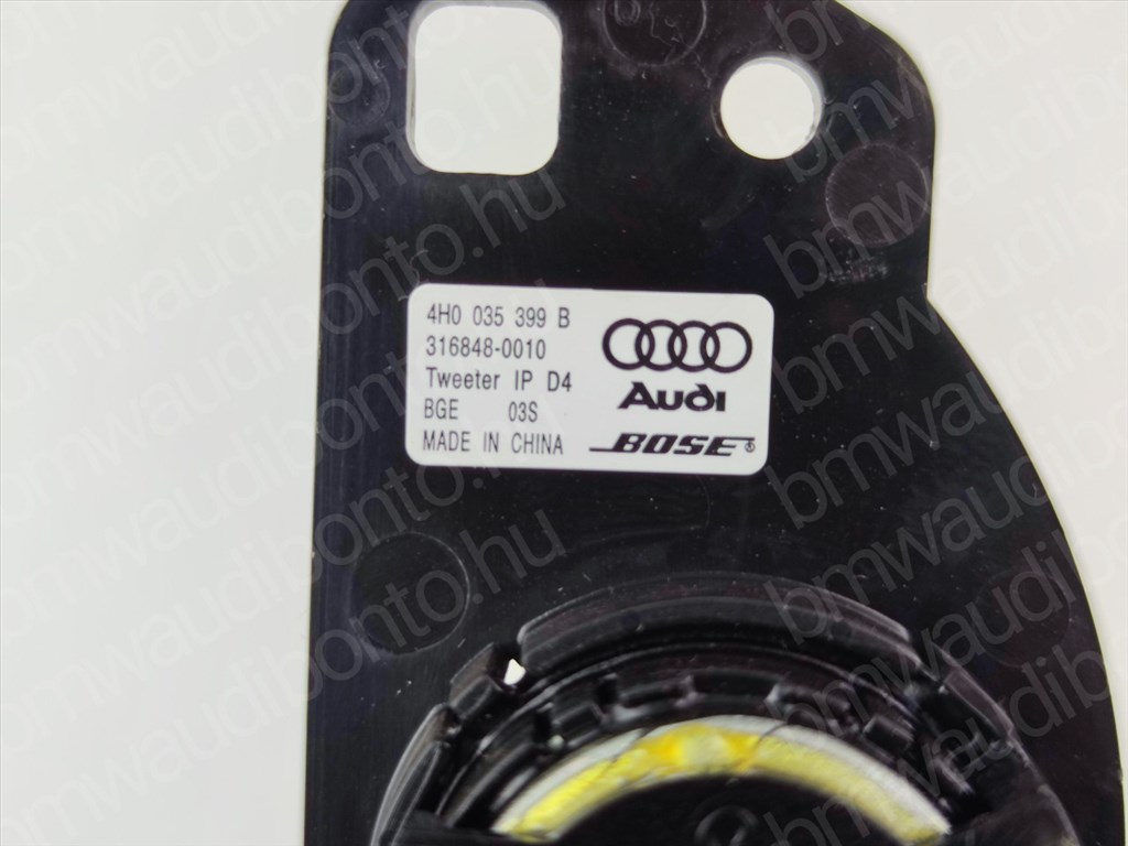 AUDI A6 C7 (4G2, 4GC) Első ajtó magassugárzó hangszóró (pozíciófüggetlen) (4H0035399B) 2. kép