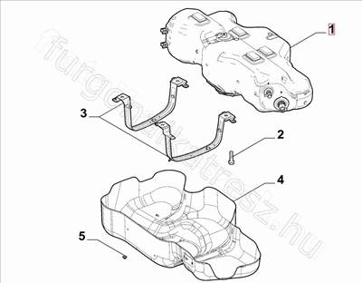 AdBlue tartály Ducato 2.2D - DUCATO - 52220232, 52209372 -  - FIAT eredeti Eredeti új 52220232