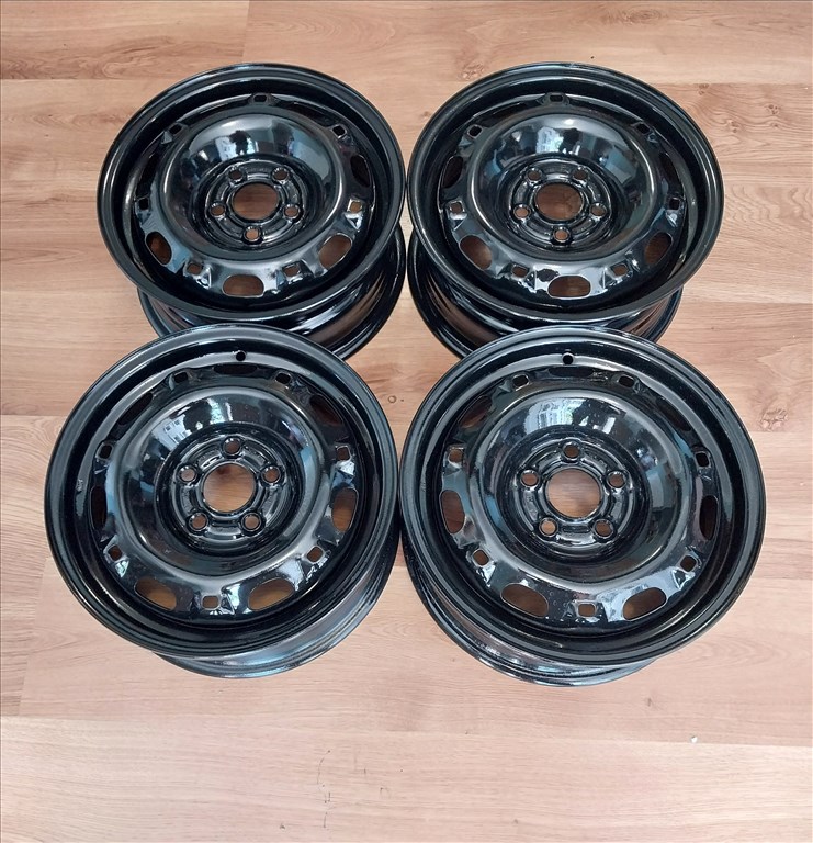 5x100 14" Skoda gyári lemezelni garnitúra - új állapotban. 1. kép