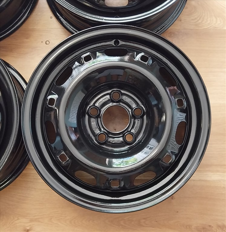 5x100 14" Skoda gyári lemezelni garnitúra - új állapotban. 5. kép