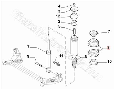 Spirálrugó hátsó Delta - DELTA - 51809417 -  - FIAT eredeti Eredeti új 51809417