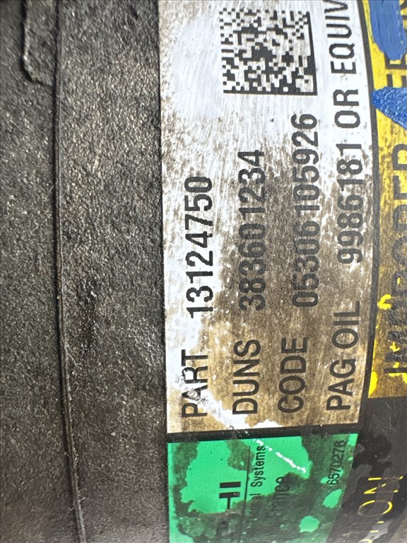 Opel Astra H 2004-2010 Klíma kompresszor     13124750 6. kép