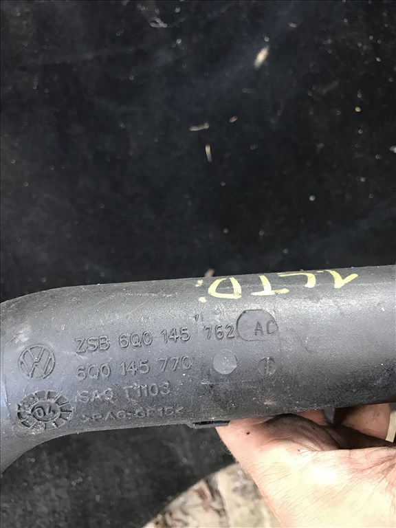 VW POLO 9N_IBIZA 6L_FABIA I 1,4 PD turbócső 6q0145770 2. kép