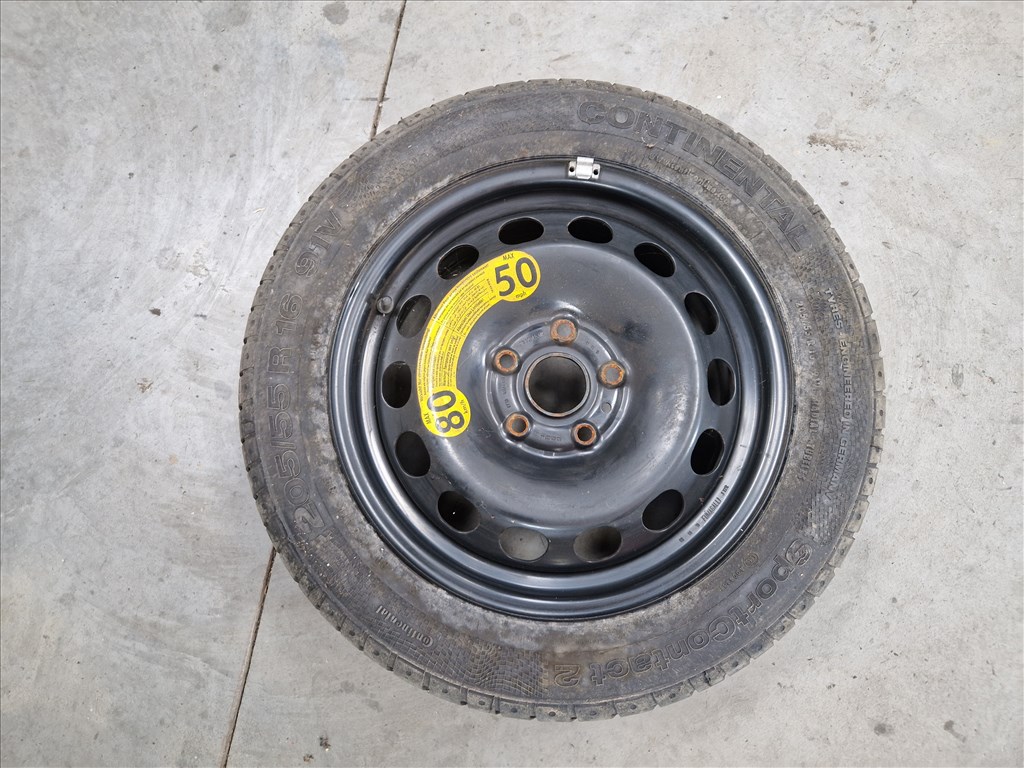 Golf VI pótkerék 5x112 16" , 205/55 Continental nyári gumival (23987) 1. kép