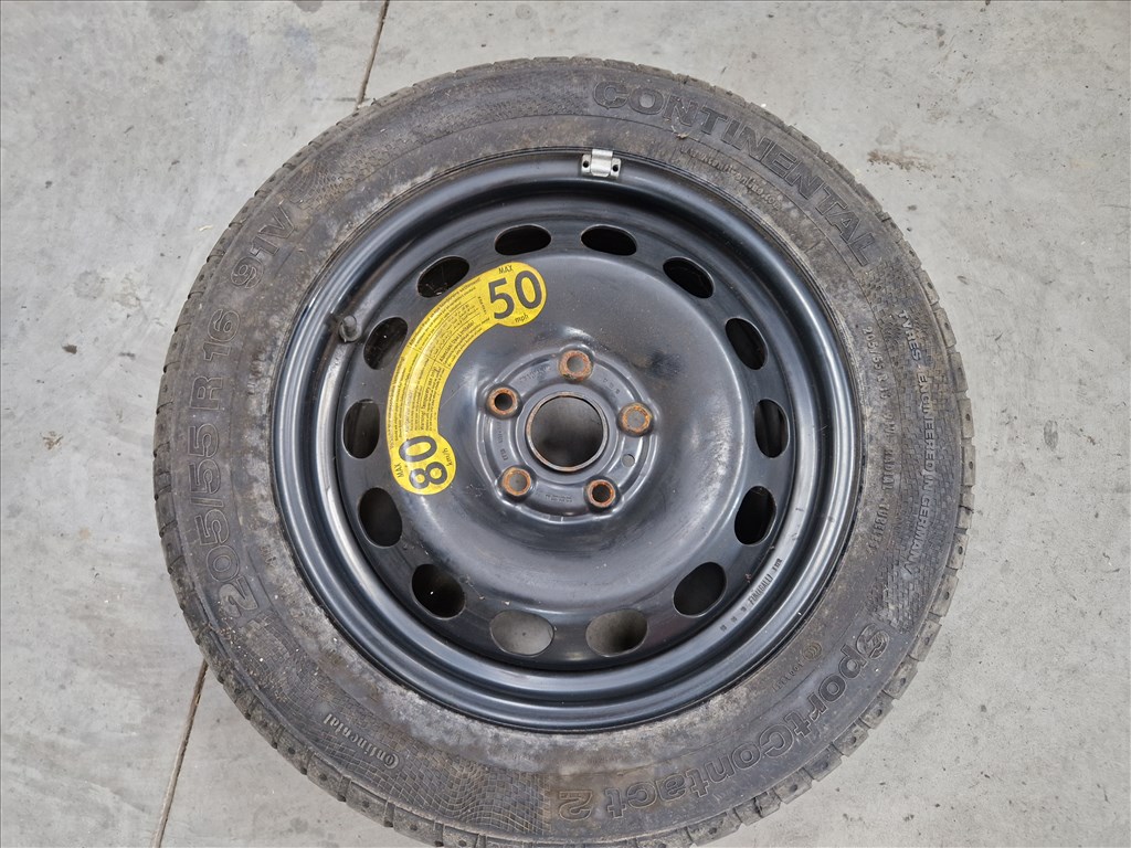 Golf VI pótkerék 5x112 16" , 205/55 Continental nyári gumival (23987) 2. kép