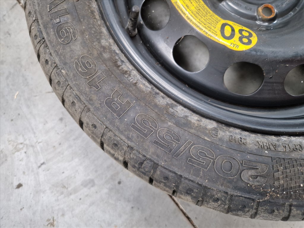 Golf VI pótkerék 5x112 16" , 205/55 Continental nyári gumival (23987) 4. kép