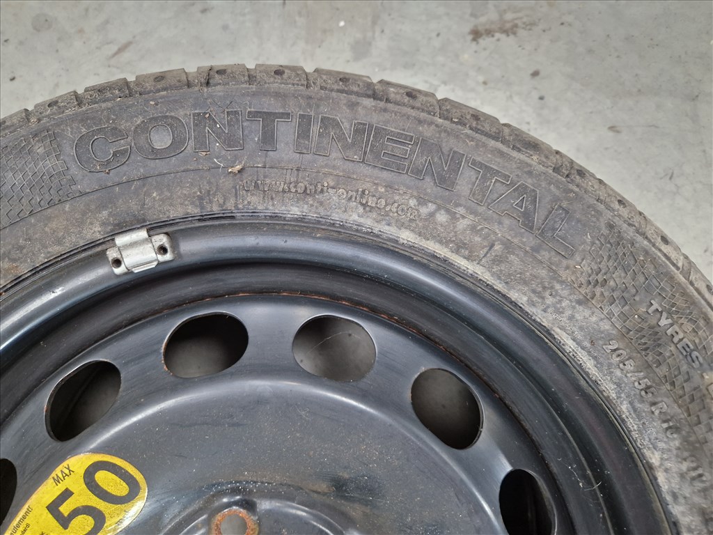 Golf VI pótkerék 5x112 16" , 205/55 Continental nyári gumival (23987) 5. kép