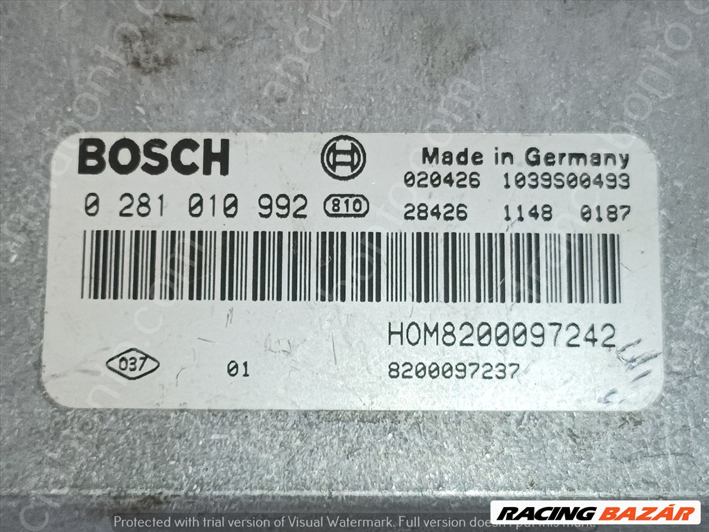 Renault Avantime, Espace IV 2.2 DCI Motorvezérlő  8200097242 0281010992 3. kép