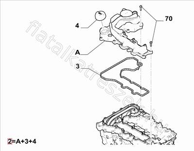 Olajleválasztó / szelepfedél 1.2 Benzin - PARTNER, CORSA, RIFTER, GRAND, ASTRA, BERLINGO - 9849189680, 9811687980 -  - FIAT eredeti Eredeti új 9849189680