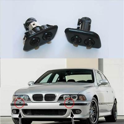 BMW E39 fényszórómosó, lámpamosó fúvóka lökhárítóba