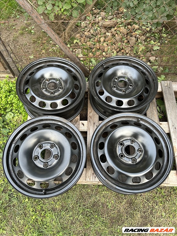  5x112 lyukosztású 6J 16" használt (gyári felni) lemezfelni 1. kép