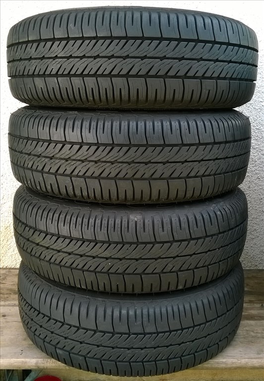  Eladó 4db 14-es 4x108-as Audi-Vw lemezfelni 185/70R14 Goodyear nyári gumival  2. kép