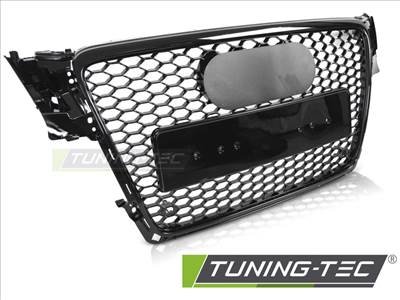 AUDI A4 B8 08-11 FÉNYES FEKETE Tuning-Tec Hűtőrács