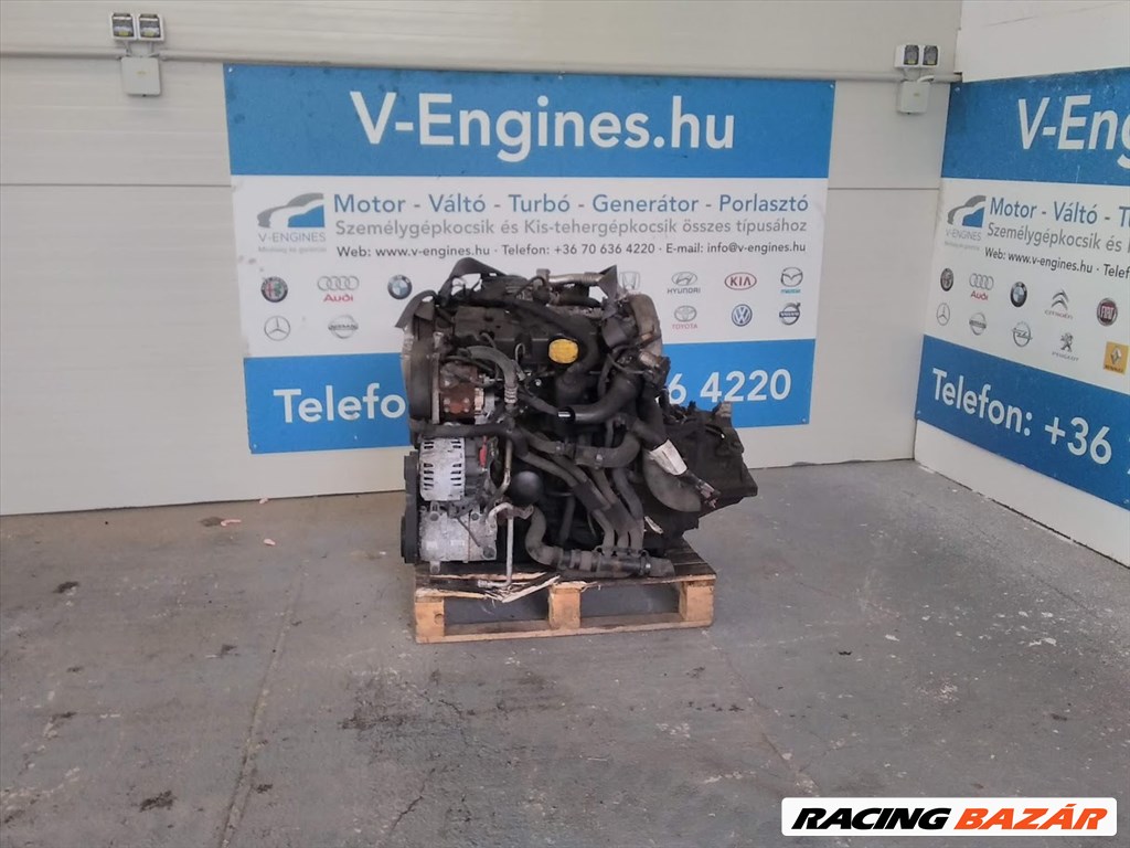 RENAULT 1,9DCI, F9QP872 bontott motor  1. kép