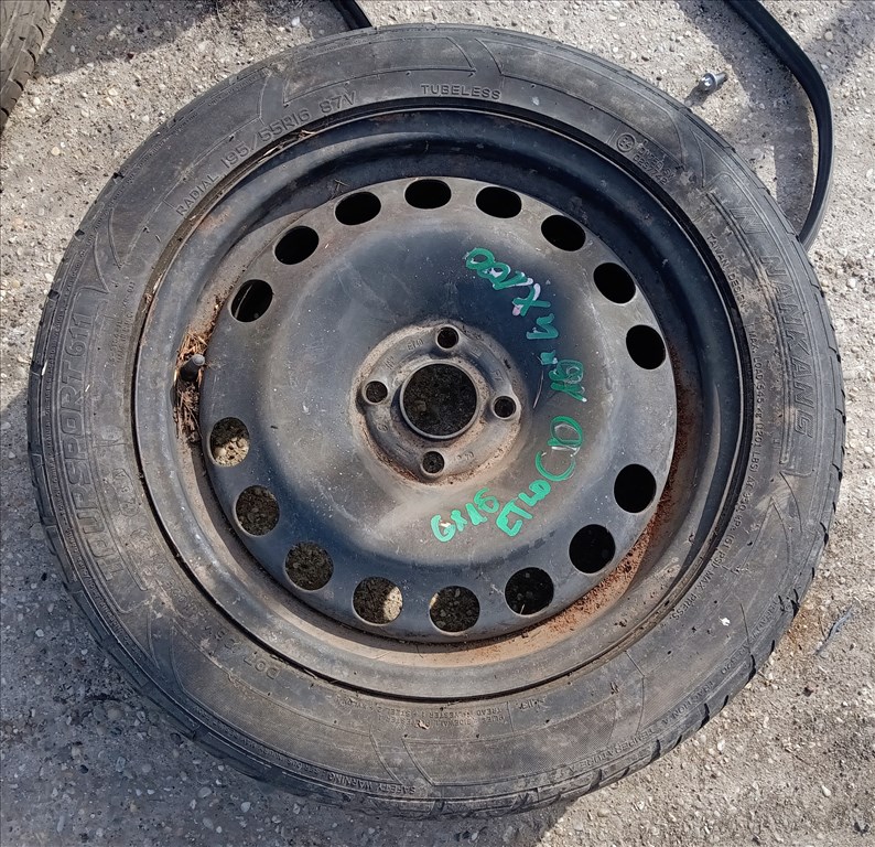 Opel Corsa D 16" (6x16 ET40 4x100) lemezfelni   1. kép