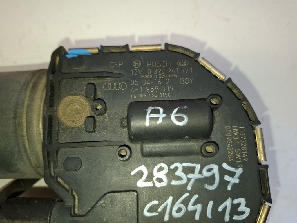 Audi A6 (C6 4f) elsõ ablaktörlõ motor 4F1955119 0390241771 3. kép