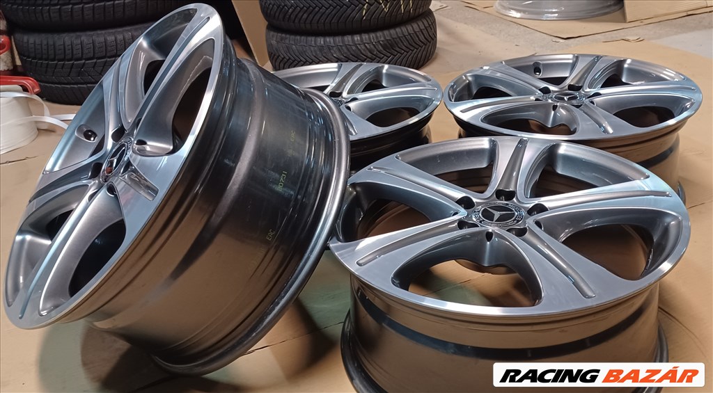  Új/demó Mercedes W213 E klasse alufelnik 5x112 8x18 ET43 4db 3. kép