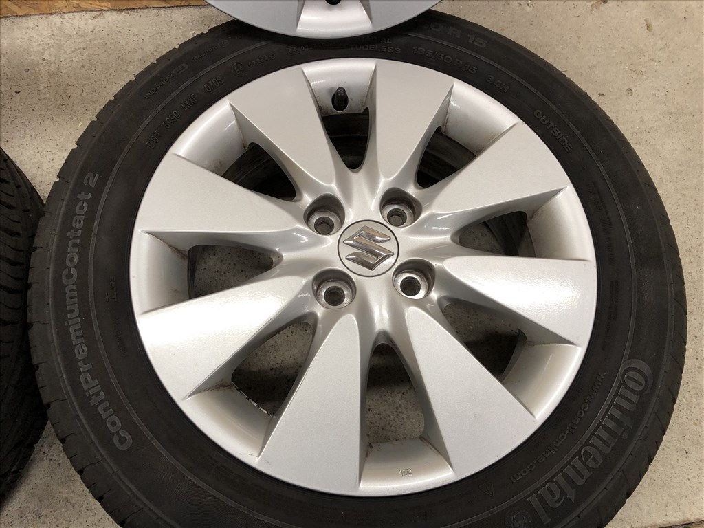  4x100 lyukosztású 5,5J 15colos (gyári felni) alufelni Suzuki Splash, Swift 15 col 10. kép