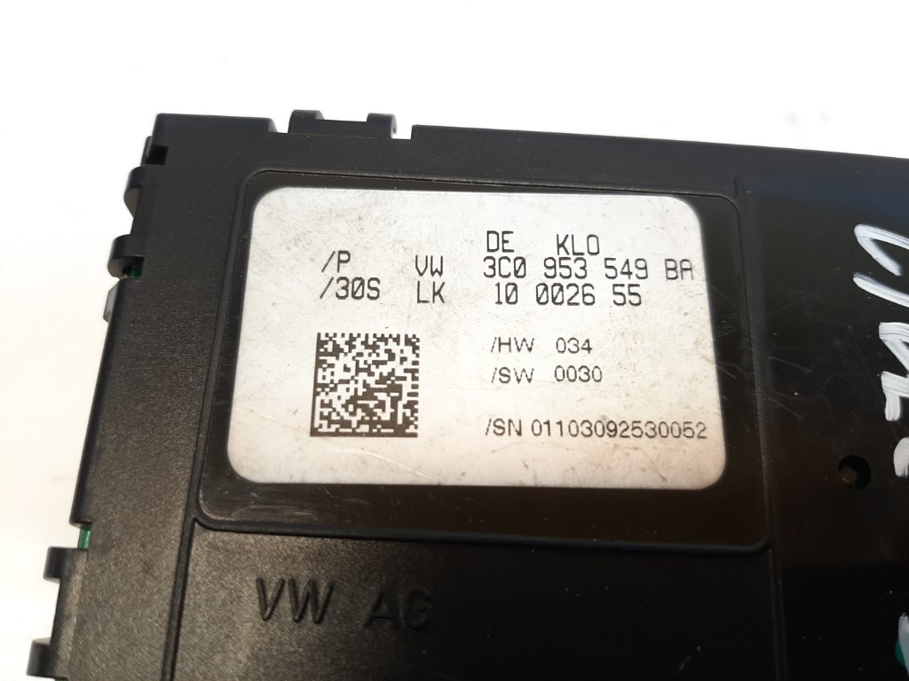 Volkswagen Passat VII (3C) kormánykerék modul 3C0953549BA 2. kép