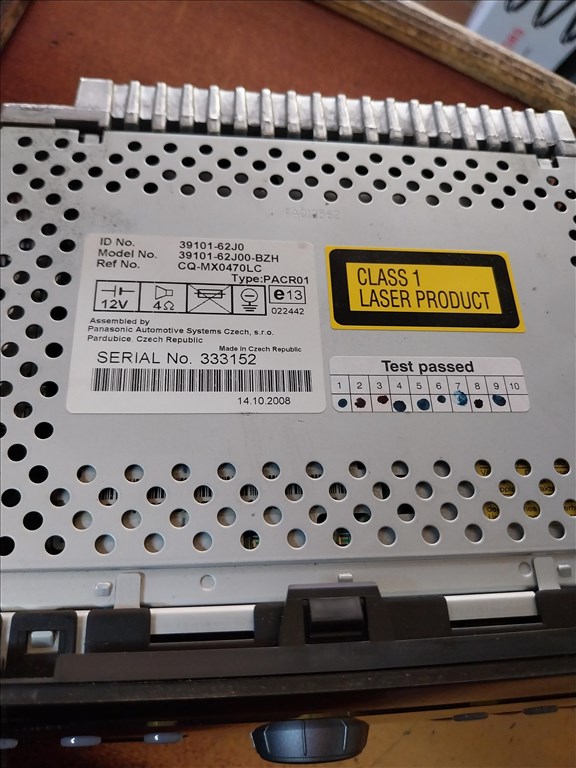 Suzuki Swift Radio CD Fejegység 3. kép