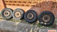  5x100 lyukosztású 16" használt lemezfelni, rajta 205/55 használt Nexen négyévszakos gumi gumi 