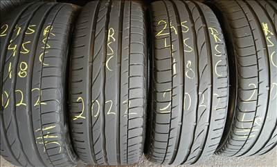  245/45R18" használt Bridgestone RSC 2022 5mm nyári gumi garnitúra