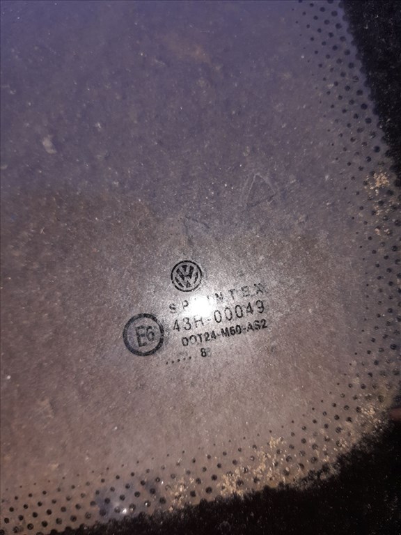 Volkswagen Transporter T4 91-03 Bal Középsõ Tolóablak Üveg 43R-00049 2. kép