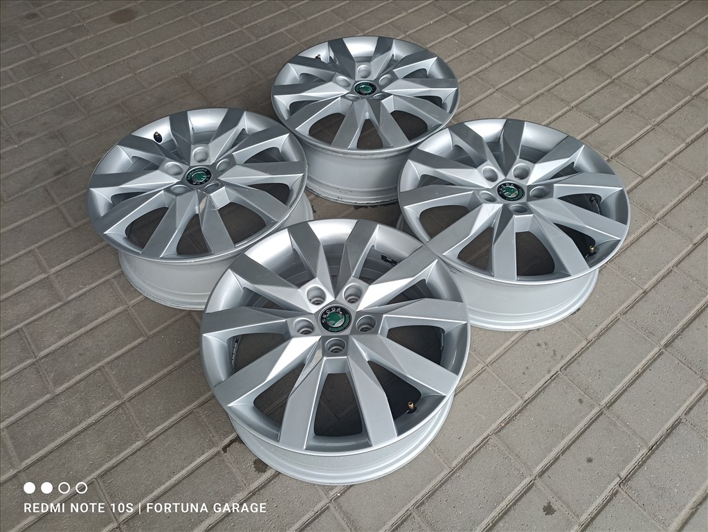 5x112 17" Skoda használt alufelni garnitúra 2. kép