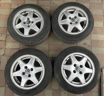  4x100 lyukosztású 14" használt BBS alufelni, rajta 175/60 újszerű Hankook nyári gumi gumi 