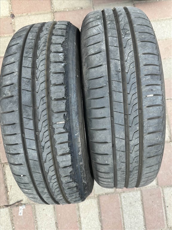  4x100 lyukosztású 14" használt BBS alufelni, rajta 175/60 újszerű Hankook nyári gumi gumi  6. kép