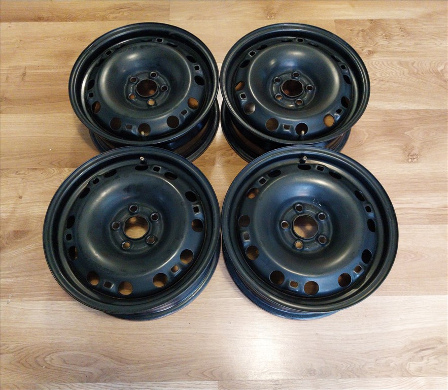 5x100 15" SKODA/VW gyári használt lemezfelni garnitúra 2. kép