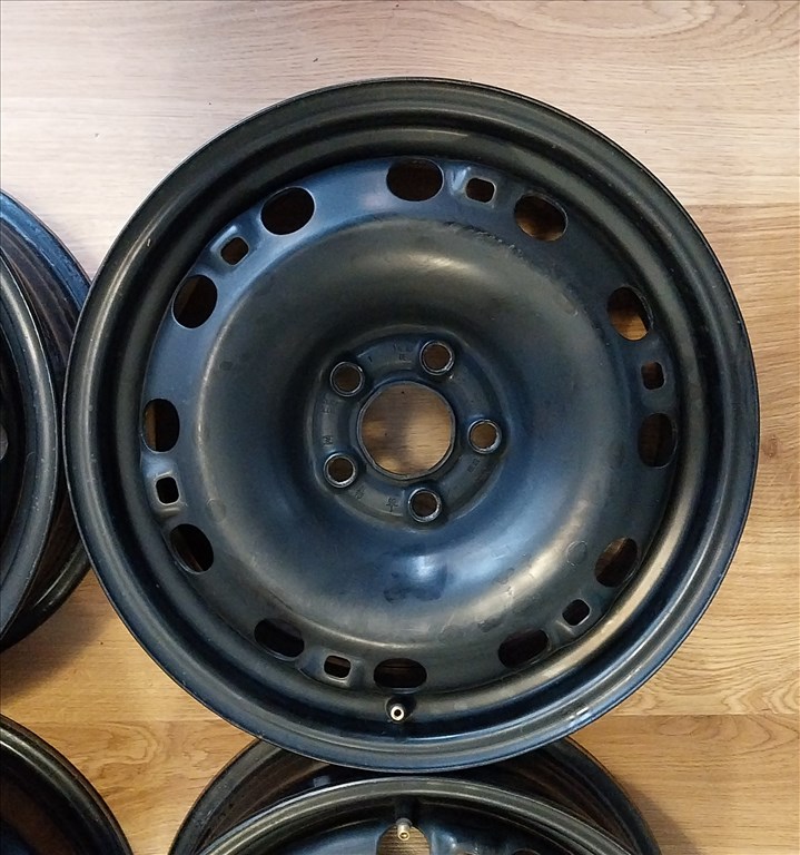 5x100 15" SKODA/VW gyári használt lemezfelni garnitúra 4. kép