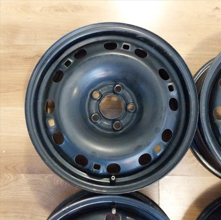 5x100 15" SKODA/VW gyári használt lemezfelni garnitúra 5. kép