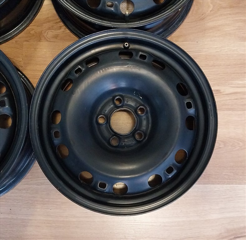 5x100 15" SKODA/VW gyári használt lemezfelni garnitúra 7. kép