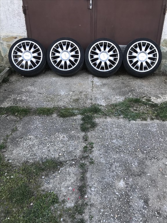  5x112 lyukosztású 18" használt BBS alufelni, rajta használt gumi  1. kép