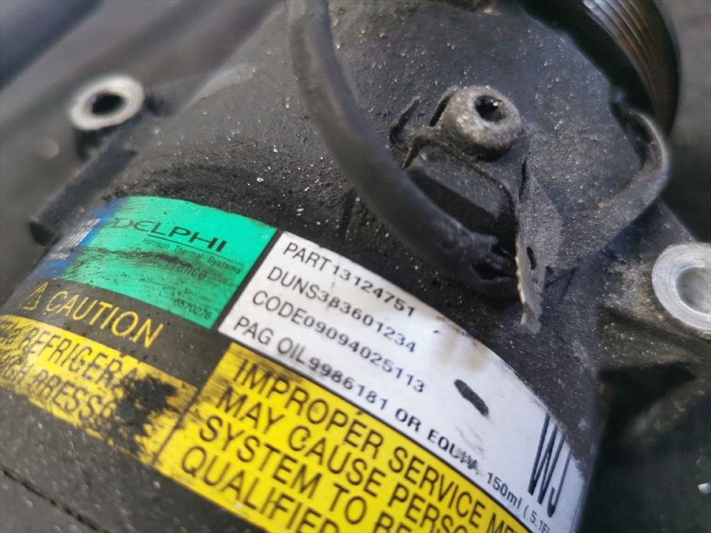 Opel Astra H 1.7 CDTI OPEL ASTRA H Klímakompresszor  13124751 2. kép