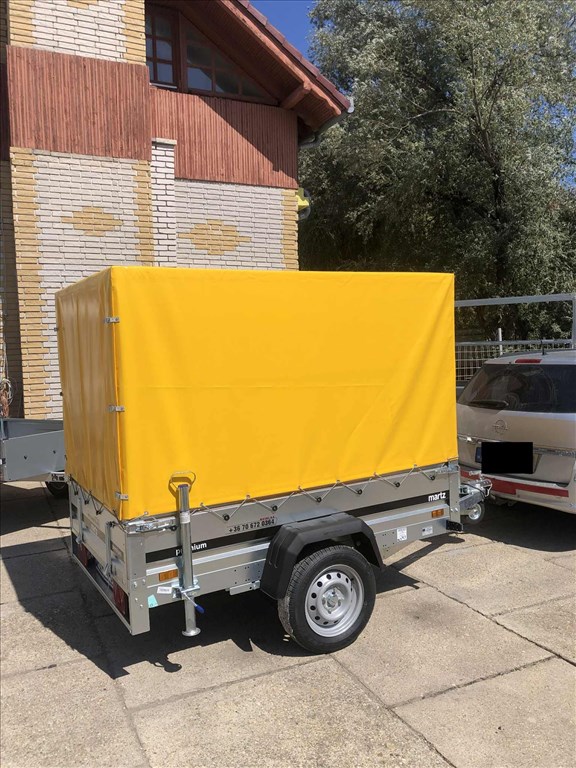 Új Martz 201 prémium laprugós ponyvás utánfutó rendszámmal csak br. 703.000 Ft 4. kép