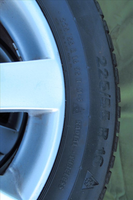  5x112 Borbet Alufelni  225/55 R16 Continental Téli gumi garnitúra  5. kép