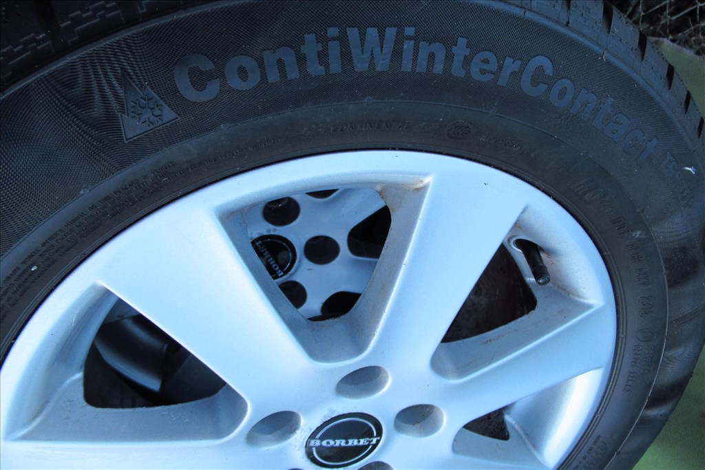  5x112 Borbet Alufelni  225/55 R16 Continental Téli gumi garnitúra  6. kép