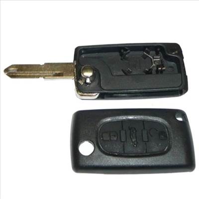 Citroen C4 új utángyártott bicskakulcs 3 gombos hegyes 2004-2013-ig