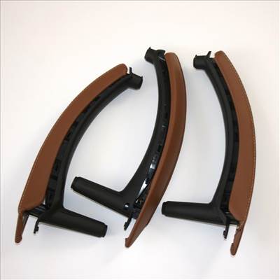 BMW E70/E71 X5-X6 Bőrözött teljes ajtóbehúzó, kapaszkodó Szett nyereg barna