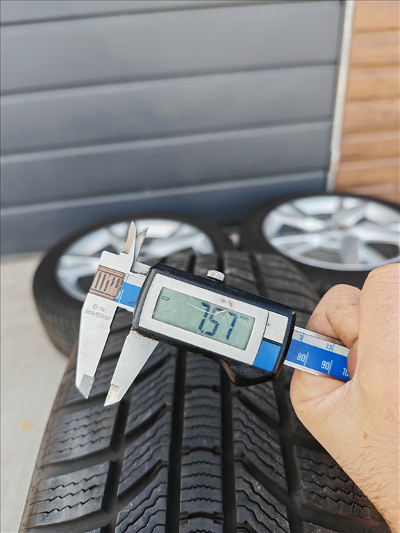 17" 5x112 Skoda "Lyra" Octavia 4 gyári alufelni szett téligumikkal! 6. kép