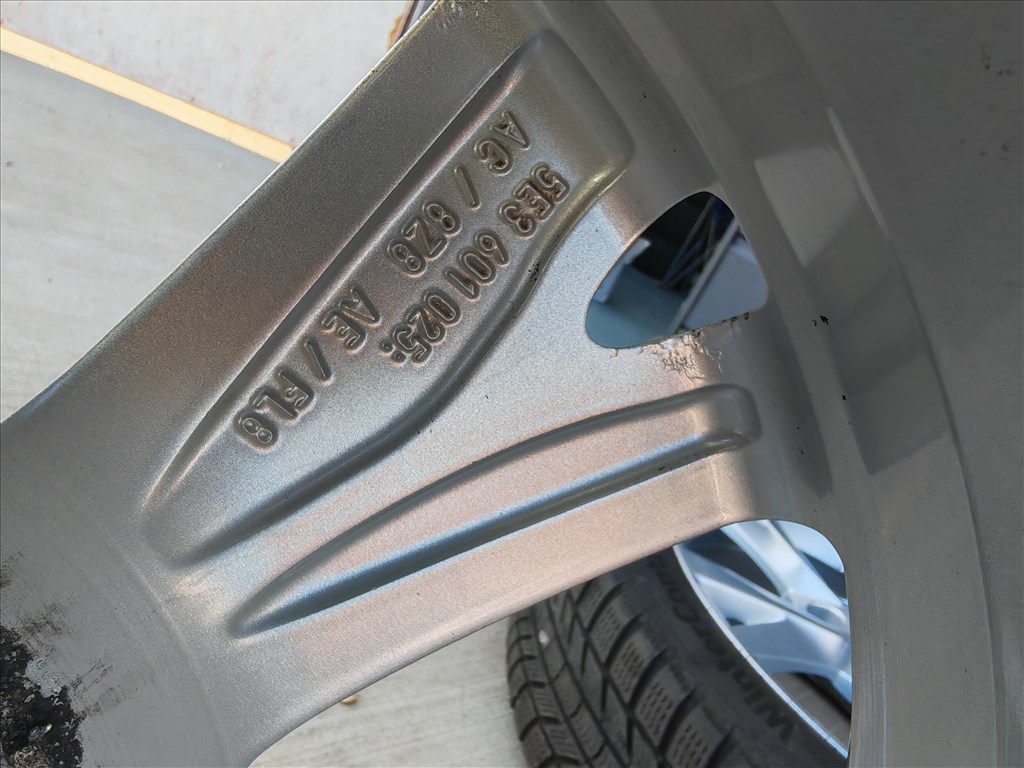 17" 5x112 Skoda "Lyra" Octavia 4 gyári alufelni szett téligumikkal! 11. kép