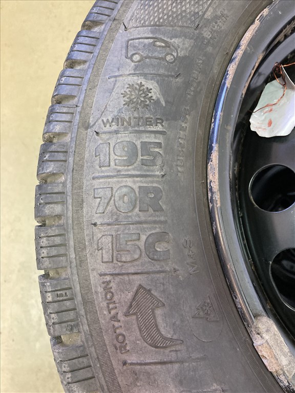  Citroen Berlingo, Peugeot Partner Téli Kerékszett. 6,5x15ET27, 4x108, 195/70R15C  9. kép