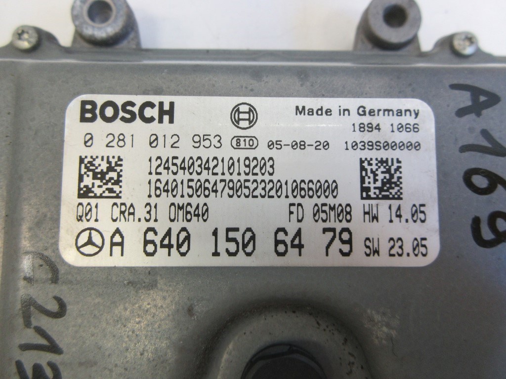 Mercedes-Benz A169 (A169) motorvezérlõ A6401506479 0281012953 2. kép