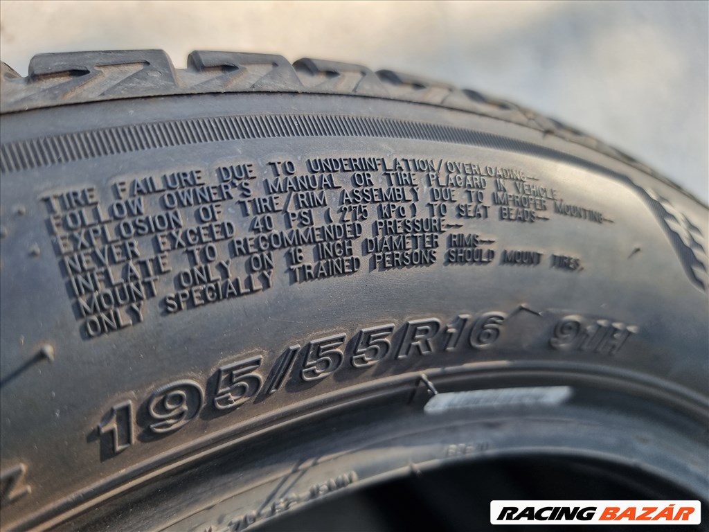 195/55R16 Bridgestone 2db gumi újszerű állapotban eladó! 7. kép