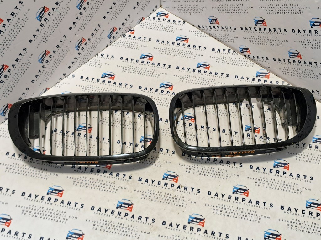 BMW E46 coupe cabrio facelift szimpla fényes fekete vese hûtõrács 1. kép