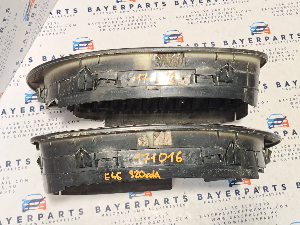 BMW E46 coupe cabrio facelift szimpla fényes fekete vese hûtõrács 3. kép