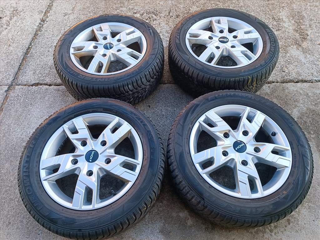  5x160 17" újszerű RONAL alufelni, rajta 235/55 R17 Falken téli gumi szenzor Ford Transit Custom 2. kép