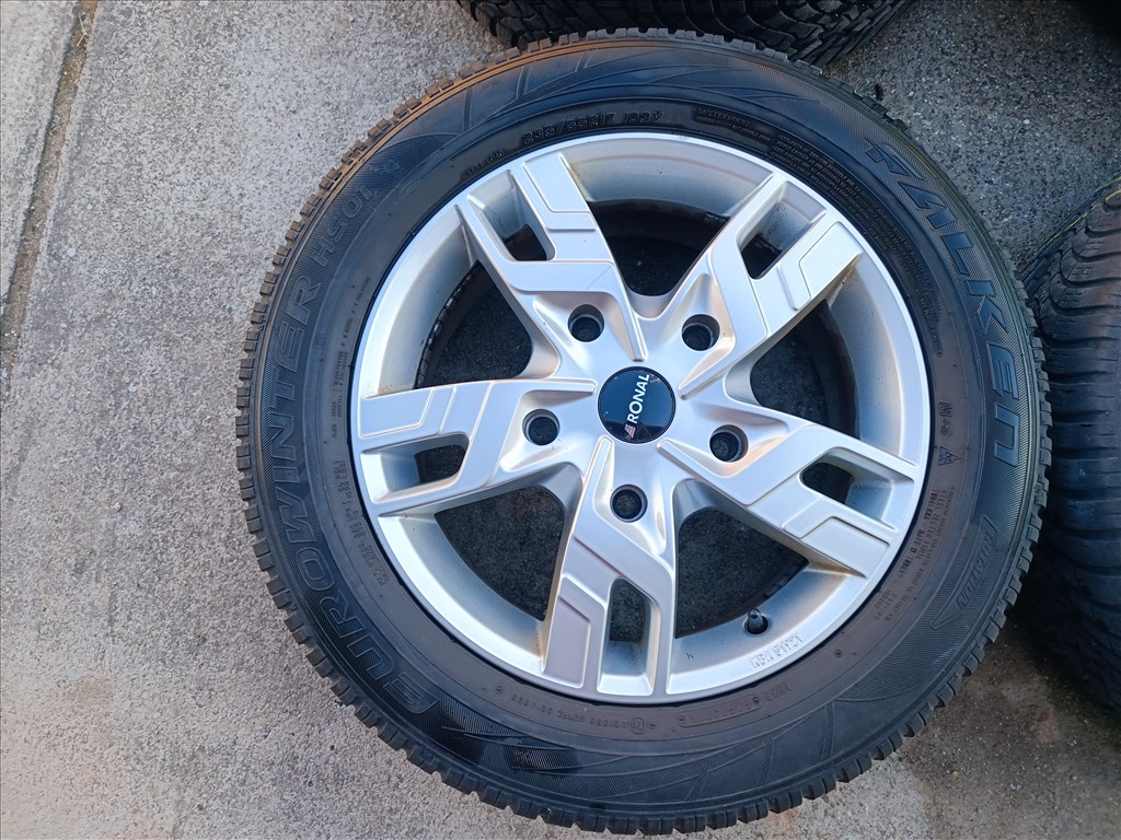  5x160 17" újszerű RONAL alufelni, rajta 235/55 R17 Falken téli gumi szenzor Ford Transit Custom 4. kép